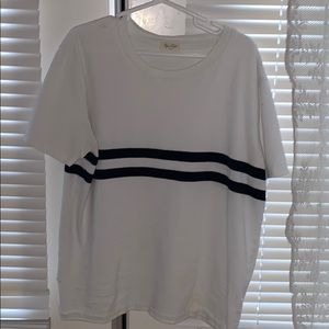 White shirt with stripes